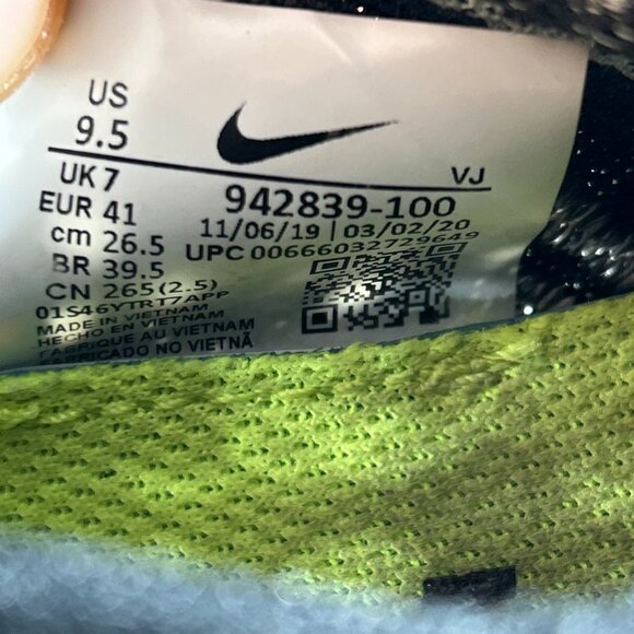 Nike Free RN Flyknit Womens Size 9.5 Knit Shoes Running Sneakers Black Gray Gym - Picture 10 of 12